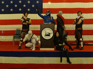 Illustration for article titled Seriously Amazing (and Funny) G.I. Joe Cosplay on a Real Aircraft Carrier